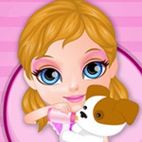 game Baby Barbie Adopts A Pet