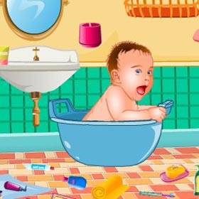 game Baby bathroom cleanup