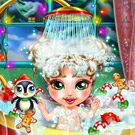 game Baby Christmas Bathing