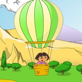 game Baby Dora balloon express