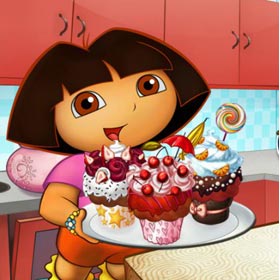 game Baby Dora Delicious Cupcakes