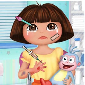 game Baby Dora Hand Doctor