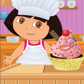 game Baby Dora Perfect Cupcake Swirl