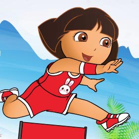 game Baby Dora Running Dress Up