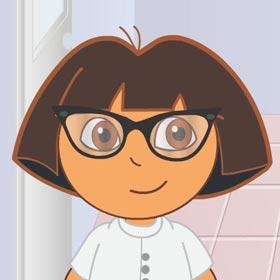 game Baby Dora Wearing Glasses