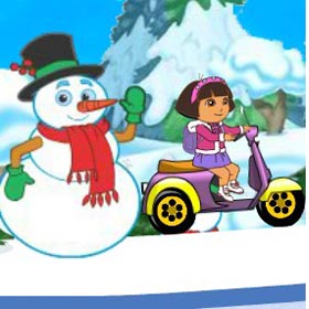 game Baby Dora Winter Ride