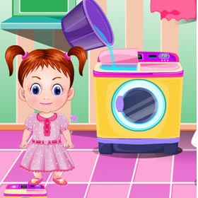 game Baby Emma Washing Clothes
