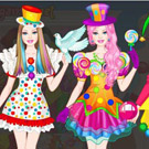 game Barbie Clown Princess Dress Up