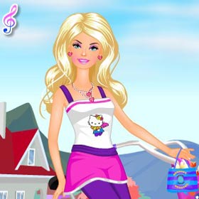 game Barbie Cycling Dress Up