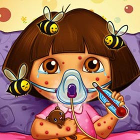 game Dora Bee Sting Doctor