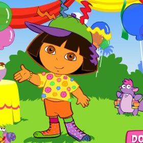 game Dora Silly Dress Up