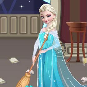 game Elsa Frozen Clean Room