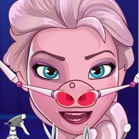 game Elsa Frozen Nose Problems