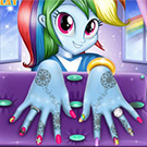 game Manicure for Rainbow Dash