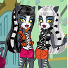 game Monster High Werecat Sisters Dress Up
