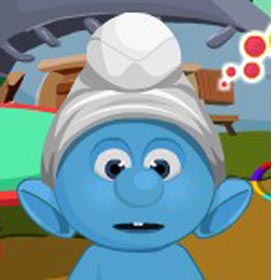 game Smurfs Baby Bathing