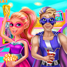 game Super Barbie and Super Ken Valentines Date