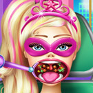 game Super Barbie Throat Doctor