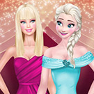 game Super models Elsa and Barbie