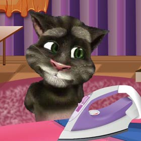 game Talking Tom Ironing